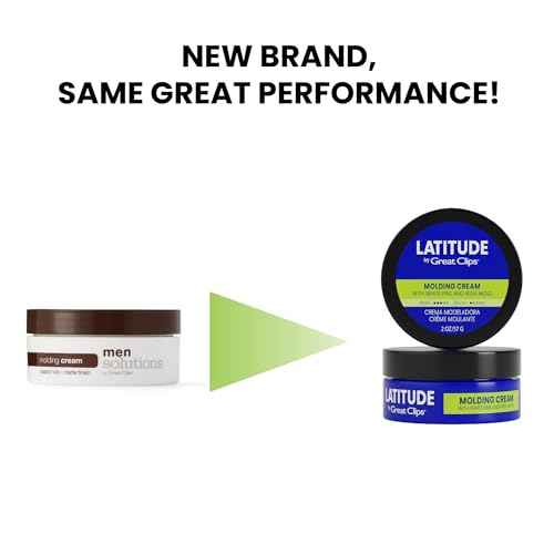 GREAT CLIPS LATITUDE Molding Cream | Hair Gel for Men | Low to Medium Hold + Low Shine | 2oz