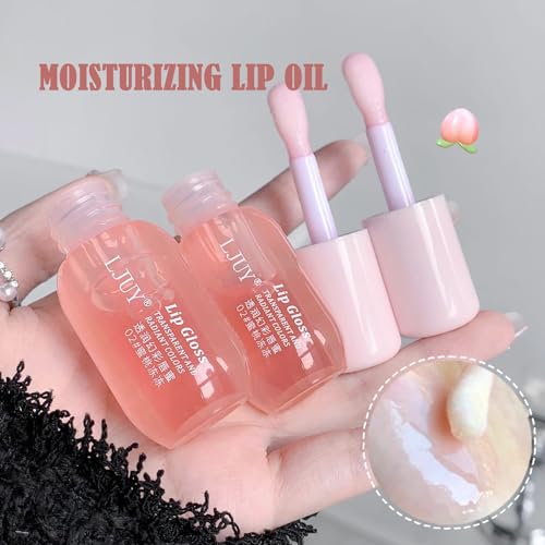Dulele Hydrating Lip Gloss Oil Set - 3PC Tinted Lip Balm