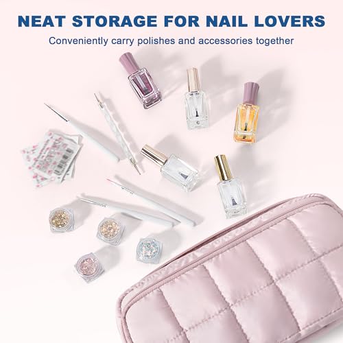 LUXJA Nail Polish Organizer Bag | Holds 12-18 Bottles