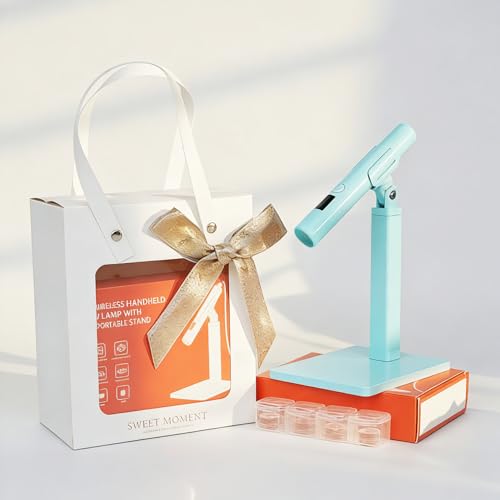 Portable Mini UV Nail Lamp with 2 Timer Modes & Stand
