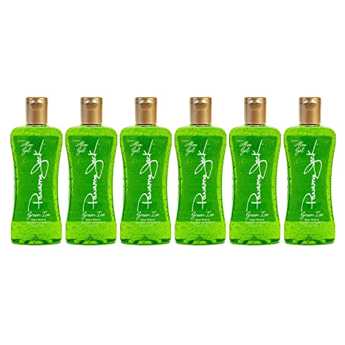 Panama Jack Green Ice Gel - Aloe Vera After Sun Formula Contains No Alcohol, Helps Preserve Tan, Relieves & Moisturizes Dry Skin & Sunburn, 8 FL OZ (Pack of 6)