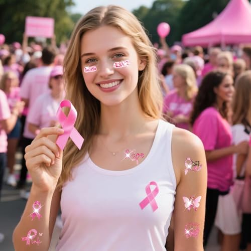 Breast Cancer Awareness Temporary Tattoos