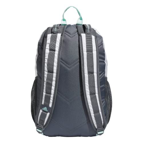 adidas Excel 6 Backpack, White/Semi Flash Aqua Blue/Orchid Fusion Purple, One Size