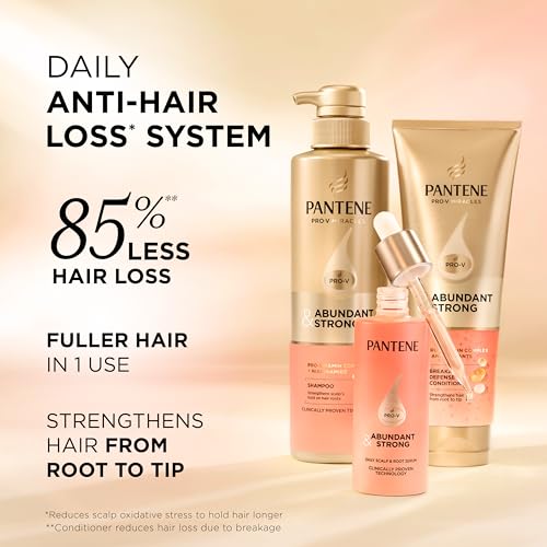 Pantene Abundant & Strong 3-Piece Hair Loss System - Shampoo, Conditioner, Serum