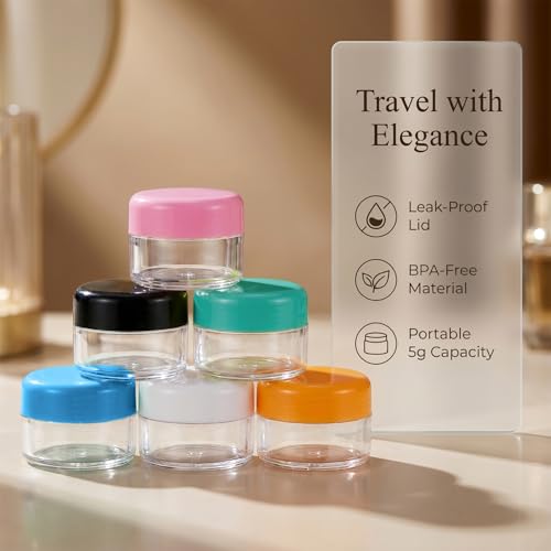 12 Pcs 5g Plastic Lip Balm Containers with Lids & Mini Spatulas for Travel & Cosmetics