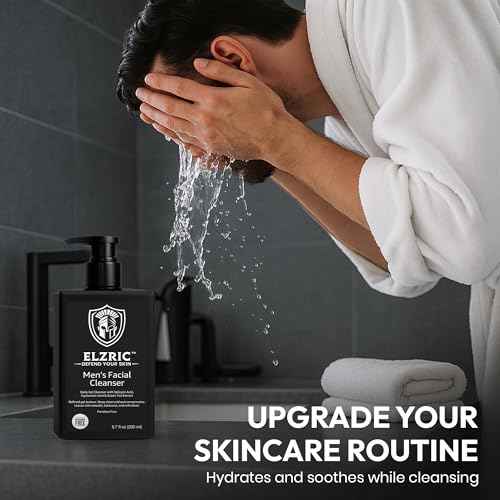 Men¡¯s Facial Cleanser ? Deep Cleansing & Hydrating Face Wash for Oily, Dry & Sensitive Skin ? Exfoliating Daily Cleanser with Salicylic Acid, Green Tea & Amino Acids ? 6.7 oz