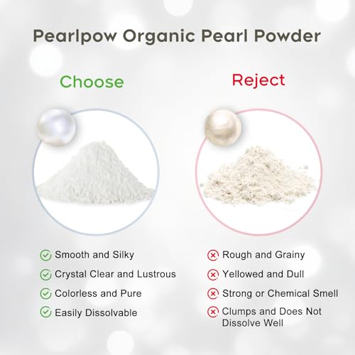 Pearl Powder Organic, 100g 100% Natural DIY Skincare, Anti-Aging, Minimizes Pores, Soothes (3.52oz)