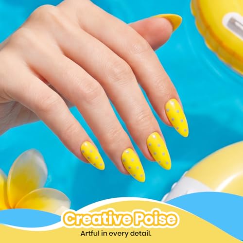 Beetles Yellow Gel Nail Polish Lemon Stripe 9ML