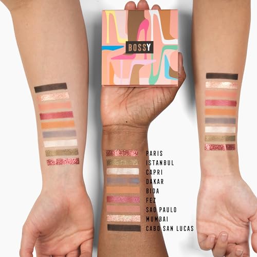 Bossy Cosmetics 9-Color Eyeshadow Palette - Vegan & Cruelty Free