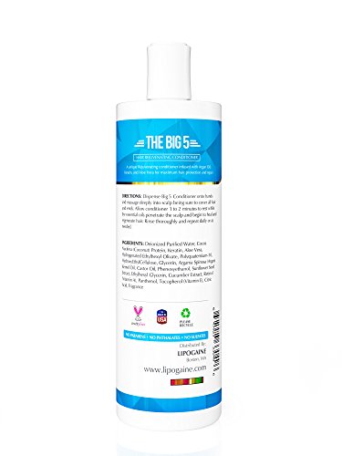 Lipogaine Hair Loss Prevention Conditioner 16oz - Argan Oil & Keratin