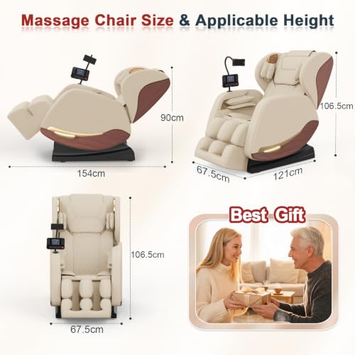 Massage Chair Full Body Zero Gravity Recliner with 14 Rollers