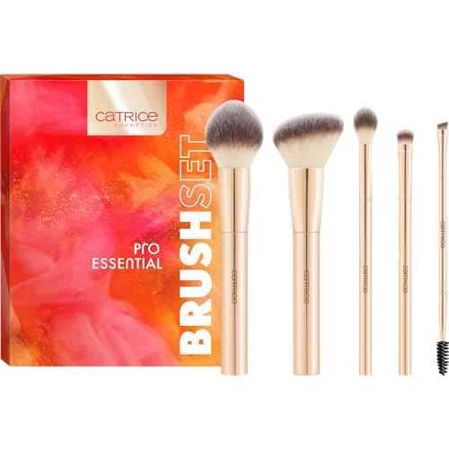 Catrice | Pro Essential Brush Set | Makeup Brushes for Powder, Blush, Eyeshadow, Contour, & Brows | Vegan & Cruelty Free