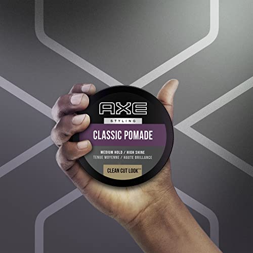 AXE Pomade: Medium Hold and Natural Finish for Easy Styling,2.64oz,(Pack of 4)
