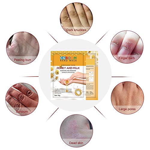 CGBOOM Moisturizing Hand Mask Gloves for Dry Hands - 5 Pairs Pack