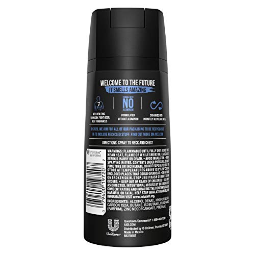 AXE Anarchy Body Spray Deodorant for Men 4 oz (Pack of 6)