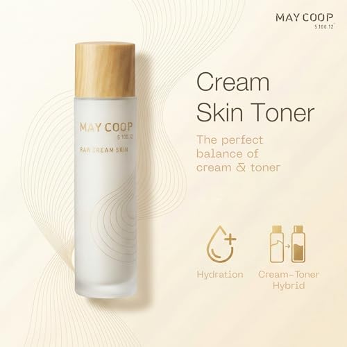 May COOP Cream Skin Toner for Face | 2-in-1 Toner & Moisturizer for Deep Hydration | 85% Maple Sap, Lightweight Essence, Softening, Nourishing | Korean Skincare, Vegan, Clean Beauty, 3.71 fl.oz.