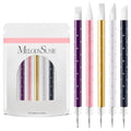 MelodySusie 5Pc Nail Art Brush Set with Dotting Pens & Sculpting Tools