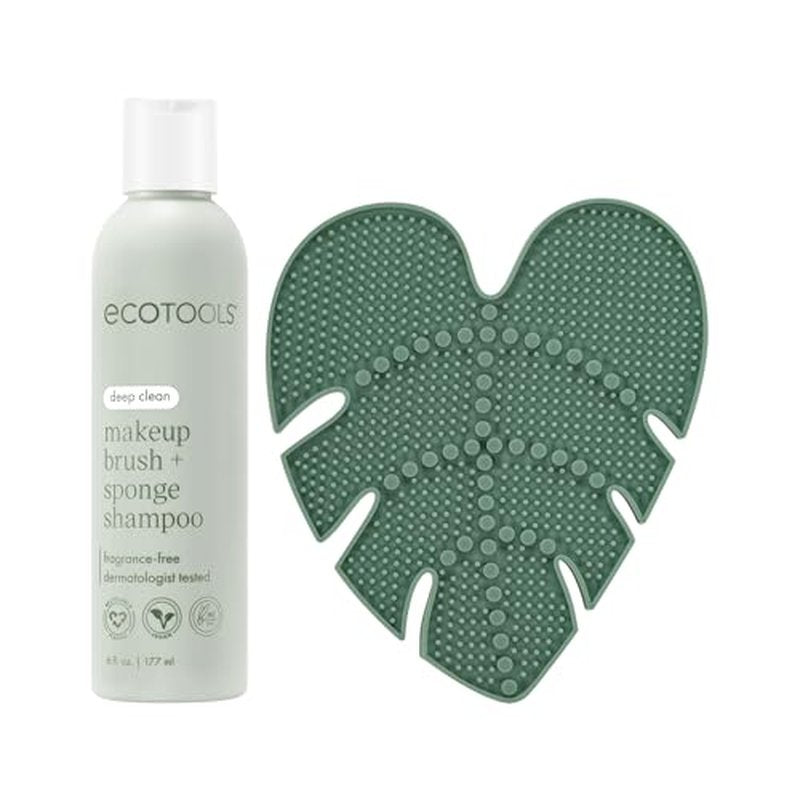 EcoTools Makeup Brush Cleaner Set - Cleansing Pad & Shampoo