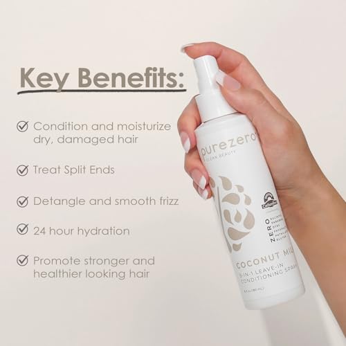 Purezero 9-in-1 Coconut Milk Leave-In Spray - 6 oz (2 Pack)