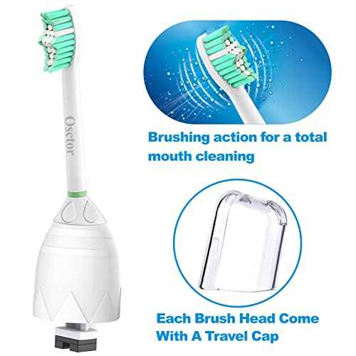 Replacement Toothbrush Heads Compatible with Philips sonicare E-Series, Brush Heads for Essence Xtreme Elite Advance and CleanCare Screw-on Electric Toothbrush 7022/66, 6 Pack