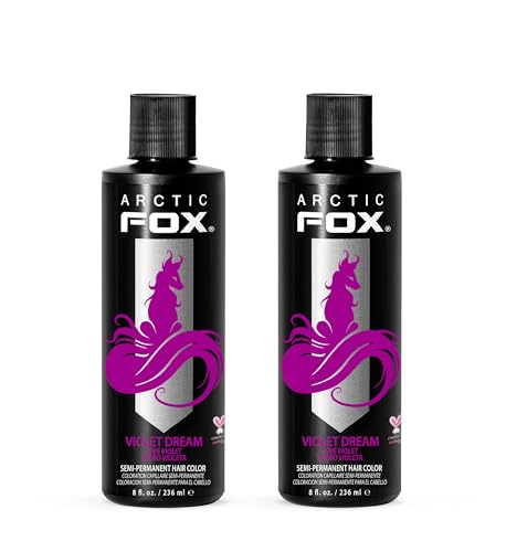 Arctic Fox Violet Dream Semi-Permanent Hair Dye, Ammonia-Free, 2 x 8 oz (Violet Dream)