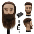 Male Mannequin Head 100% Human Hair Barber Training