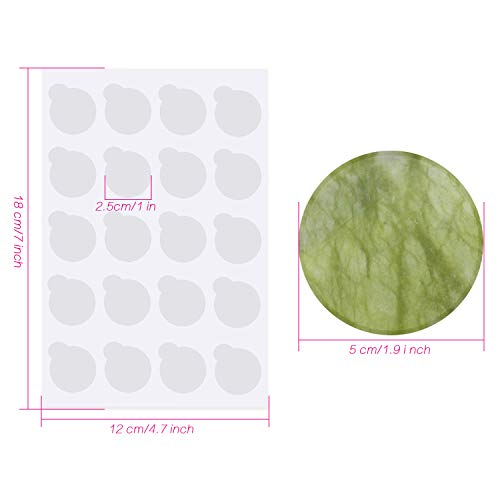 200 Pcs Eyelash Extension Glue Pads & Jade Stone Holder