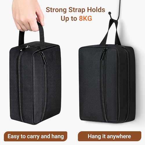 Elviros Travel Toiletry Bag - Hanging Dopp Kit for Men & Women