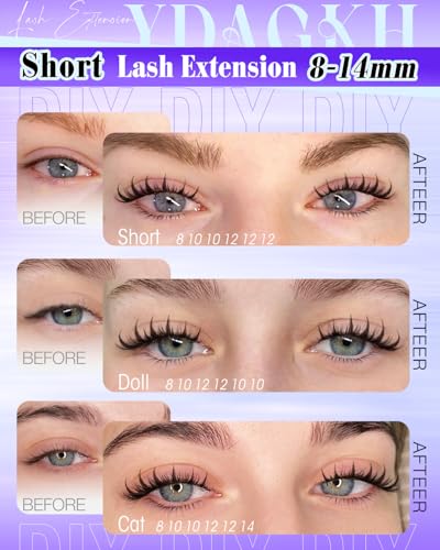 Manga Cluster Lashes 8-14mm - Wispy Spiky Eyelash Extensions