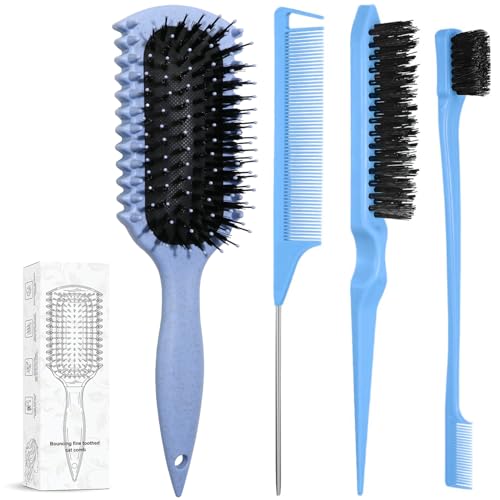 Curl Defining Brush Set - 3 Pc Styling Kit for Curly Hair