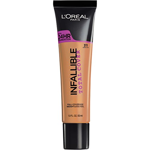 L'Oréal Infallible Total Cover Foundation Full Coverage 24HR, Crème Café 1oz