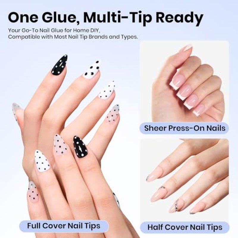 Beetles 15ml UV Nail Glue Gel for Acrylic & Press-On Nails