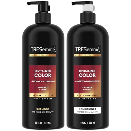 TRESemm? Shampoo and Conditioner, Revitalized Color + Antioxidant Infusion for Color-Treated Hair, Heat Protection, 28 Oz Ea