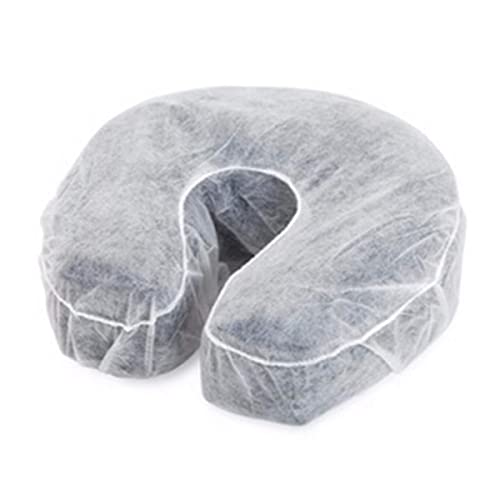ZMDREAM Disposable Face Cradle Headrest Covers White 75-Pack - Fits Standard Massage & Spa Cushions