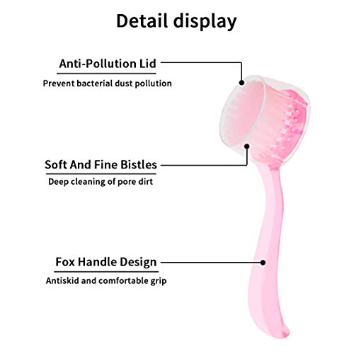 Facial Cleansing Brush Set - 4 Pack Exfoliating Face Scrubber