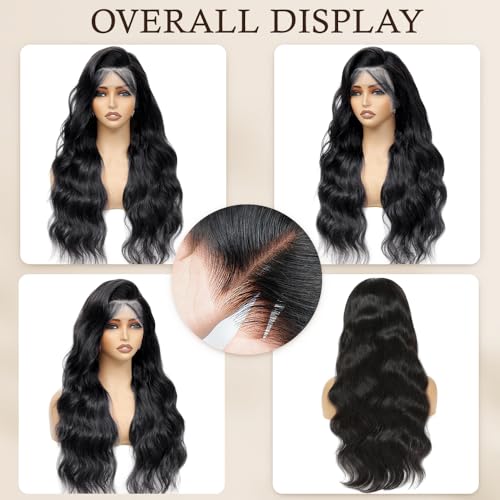 Body Wave Lace Front Wig - 26 Inch HD Lace Human Hair 200 Density