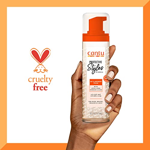 Cantu Set & Refresh Foam for Braids, Wigs & Locs, 8 oz
