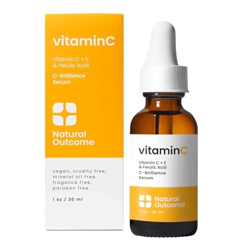 Vitamin C Serum with Vitamin E & Ferulic Acid | Anti-Aging Radiance Restoring Facial Serum | Powerful Antioxidant Lift Fine lines, Wrinkles, & Sunspots | Firms & Hydrates Skin | 1 Oz