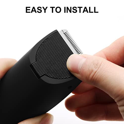 2 Pack Replacement Blades for Manspot Trimmer, Hygienic Ceramic Replacement Blades Compatible with Manspot Body Trimmer, Black