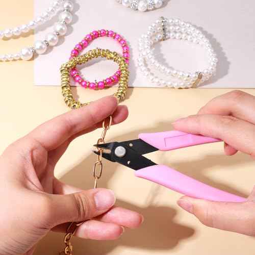 Rhinestone Remover, Pink 5" Rhinestone Remover Nipper, Metal Nail Art Scissors, Nail Art Decorations Removers DIY Tool Accessory