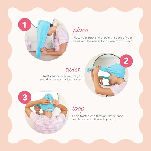 Turbie Twist 2-Pack Microfiber Hair Towel Wrap
