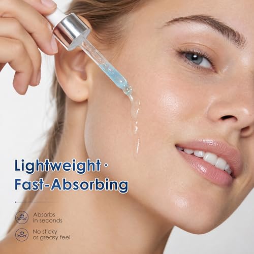 Copper Peptides Face Serum with GHK-Cu, Niacinamide & Panthenol – Hydrating Anti-Aging Serum for Skin Firmness & Smoothness - 1 Fl Oz