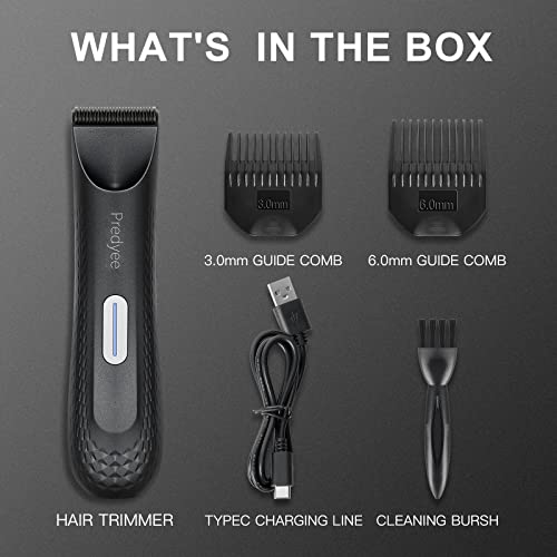 Manscape Ball Trimmer for Men - Waterproof Body Hair Clipper with LED Light