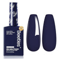 Beetles Navy Blue Gel Polish 15ML - Eclipse Blue Creme Variant, Long-Lasting & Chip-Resistant