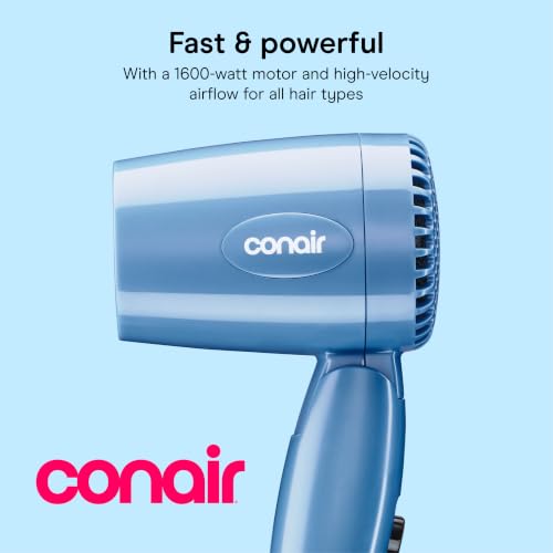 Conair Dual Voltage Hair Dryer Compact Folding 1600W