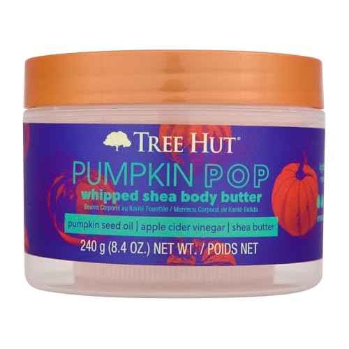 Tree Hut Pumpkin Pop Whipped Shea Body Butter | Long-lasting Hydration Leaves Skin Feeling Soft & Moisturized | Limited Edition Fall | Nourishing Essential Body Care | 8.4 fl oz.