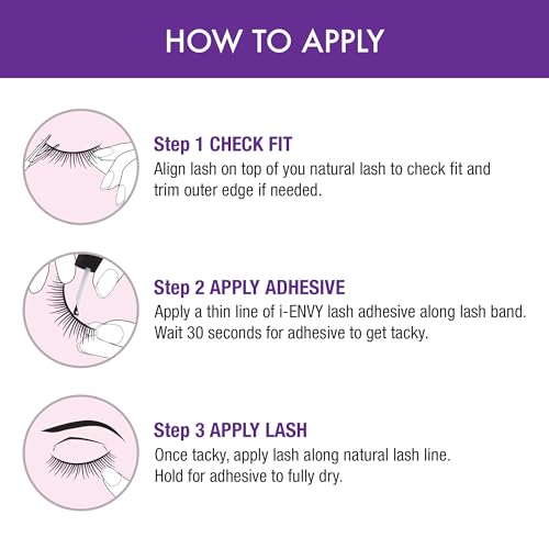 i?ENVY 10 Pairs So Wispy False Lashes (2 Pack), Premium Quality 100% Human Hair, Fluffy Feathered Eyelashes with Volume & Curl, Natural Look, Lightweight, Comfortable, Reusable for Everyday Wear