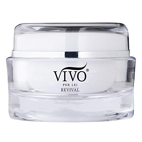 Vivo Per Lei Snow Mushroom & Peony Night Moisturizer - Anti Wrinkle Cream for Sensitive Skin - Anti Aging Night Cream with Shea Butter & Collagen - Paraben Free Moisturizer for Skin Woes - 50g