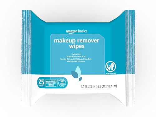 Makeup Remover Wipes with Hyaluronic Acid, 50 Count