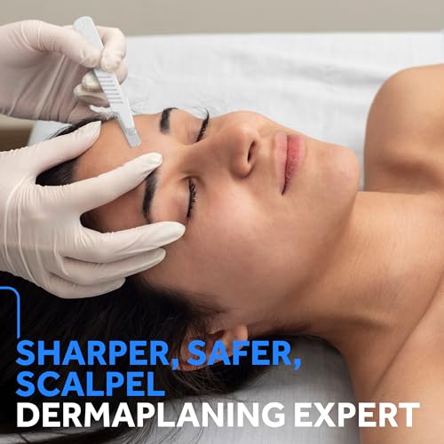 MyMed Disposable 10r Blades Dermaplaning Scalpels - Pack of 10 Dermaplane Razors for Women Face, Scalpel Blades, Sterile
